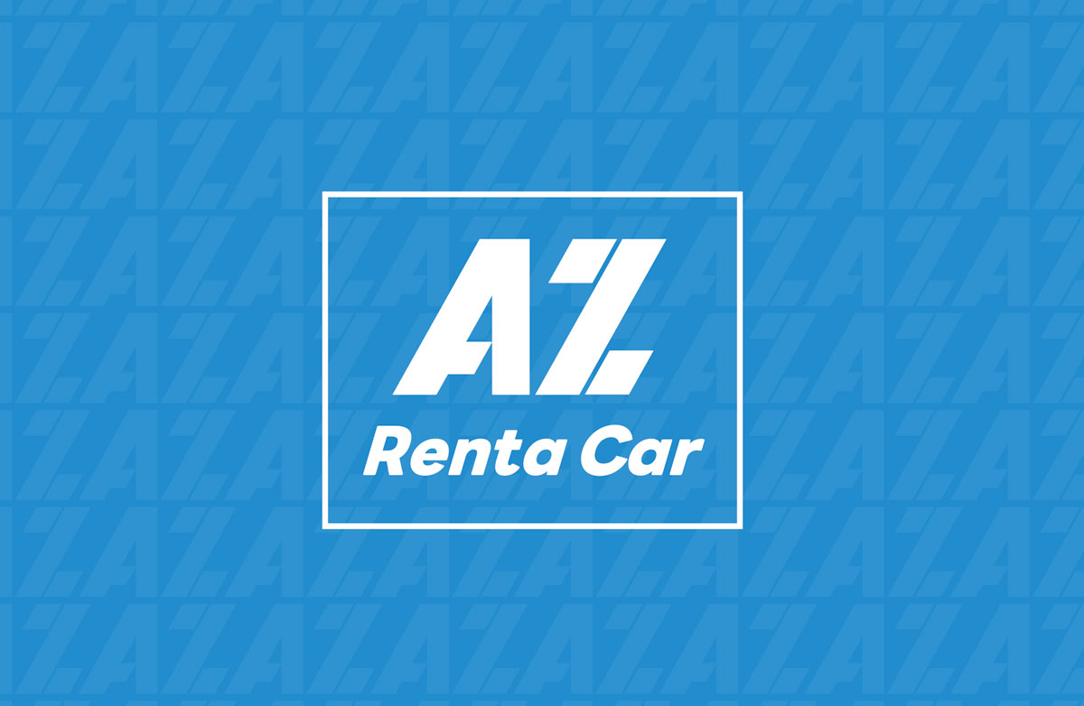 AZレンタカー ロゴ・リーフレットほかデザイン