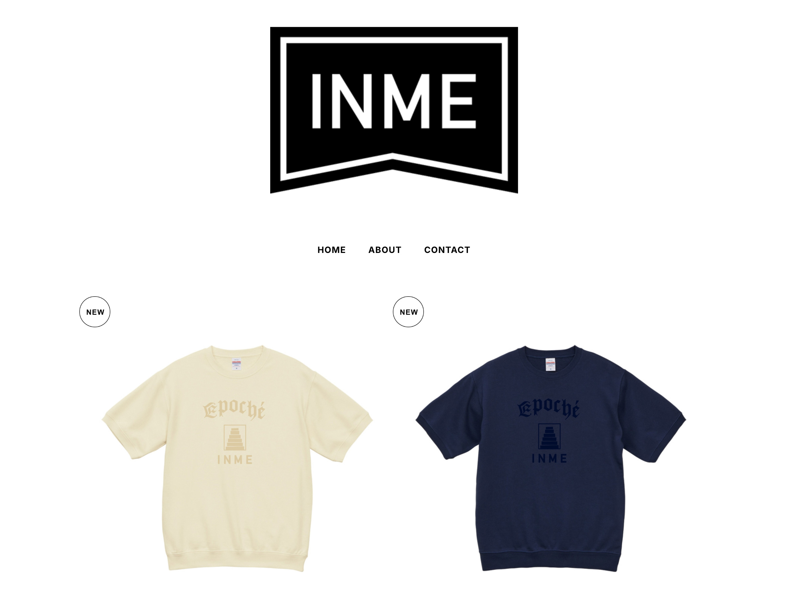 INMEハーフリブスウェット販売開始のお知らせ