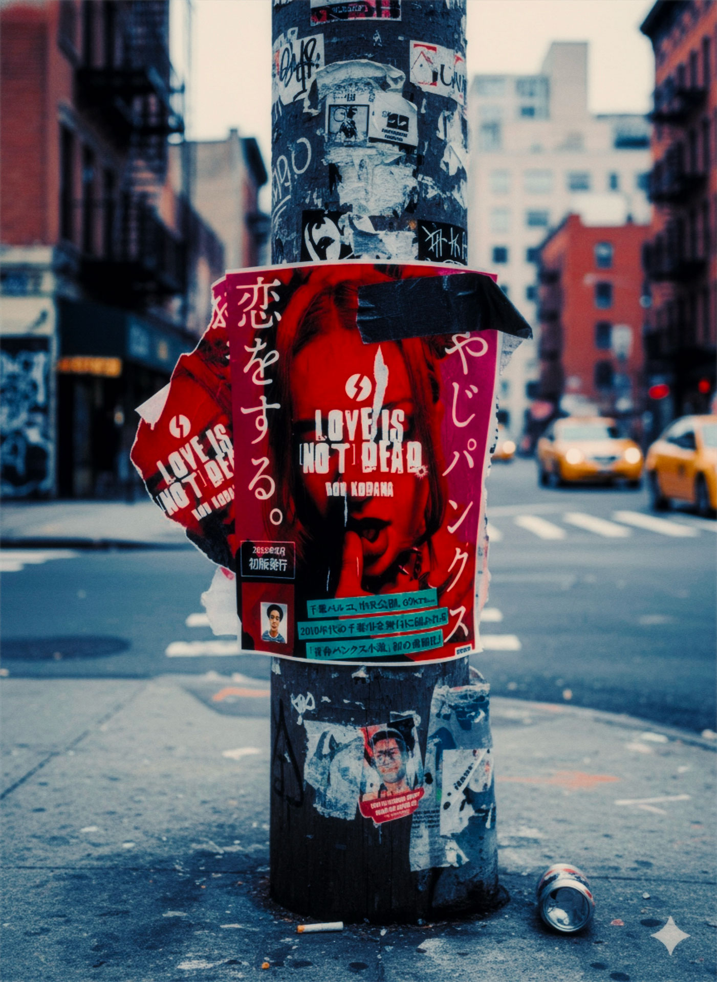 『LOVE IS [NOT] DEAD.〜おやじパンクス、恋をする〜』B5チラシ作成